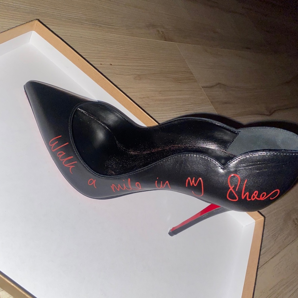 Christian louboutin walk a mile in my shoes